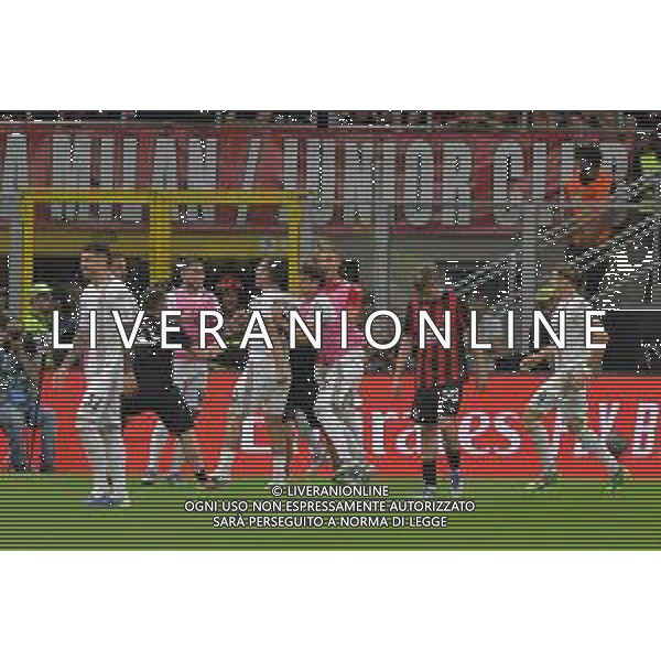 Milano 23.08.2025 Stadio Giuseppe Meazza @Manuela Viganti /Ag. Aldo Liverani sas Milan vs Cremonese Campionato Calcio Serie A Enilive 2025/2026 1a giornata Nella foto: esultanza cremonese dopo il gol di federico bonazzoli ©Viganti - AGENZIA ALDO LIVERANI SAS