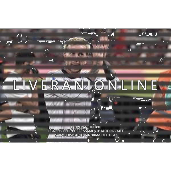 Roma vs Bologna Campionato Serie A Enilive - 1 Giornata Stadio Olimpico - Roma 23-08-2025 nella foto Bernardeschi applaude la curva foto federico gaetano-ag aldo liverani sas