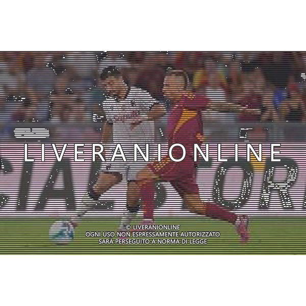 Roma vs Bologna Campionato Serie A Enilive - 1 Giornata Stadio Olimpico - Roma 23-08-2025 nella foto Orsolini e Angelino foto federico gaetano-ag aldo liverani sas