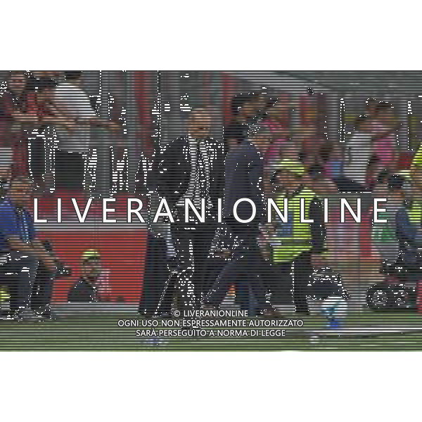 Milano 23.08.2025 Stadio Giuseppe Meazza @Manuela Viganti /Ag. Aldo Liverani sas Milan vs Cremonese Campionato Calcio Serie A Enilive 2025/2026 1a giornata Nella foto: delusione massimiliano allegri ©Viganti - AGENZIA ALDO LIVERANI SAS
