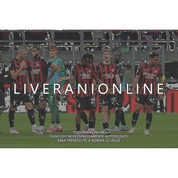 Milano 23.08.2025 Stadio Giuseppe Meazza @Manuela Viganti /Ag. Aldo Liverani sas Milan vs Cremonese Campionato Calcio Serie A Enilive 2025/2026 1a giornata Nella foto: delusione milan a fine gara ©Viganti - AGENZIA ALDO LIVERANI SAS