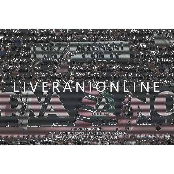Stricione dedicato a Giangiacomo Magnani dai tifosi del Palermo durante la partita Palermo vs Reggiana di Serie B 25/26 presso lo Stadio Renzo Barbera di Palermo il 23/08/25 ©Federico Serra - AGENZIA ALDO LIVERANI SAS