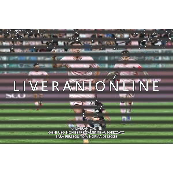 Niccolo’ Pierozzi esulta per il suo gol durante la partita Palermo vs Reggiana di Serie B 25/26 presso lo Stadio Renzo Barbera di Palermo il 23/08/25 ©Federico Serra - AGENZIA ALDO LIVERANI SAS
