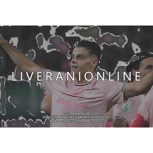Niccolo’ Pierozzi esulta per il suo gol durante la partita Palermo vs Reggiana di Serie B 25/26 presso lo Stadio Renzo Barbera di Palermo il 23/08/25 ©Federico Serra - AGENZIA ALDO LIVERANI SAS