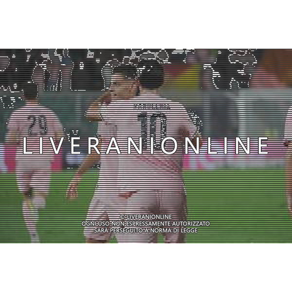 Niccolo’ Pierozzi esulta per il suo gol durante la partita Palermo vs Reggiana di Serie B 25/26 presso lo Stadio Renzo Barbera di Palermo il 23/08/25 ©Federico Serra - AGENZIA ALDO LIVERANI SAS