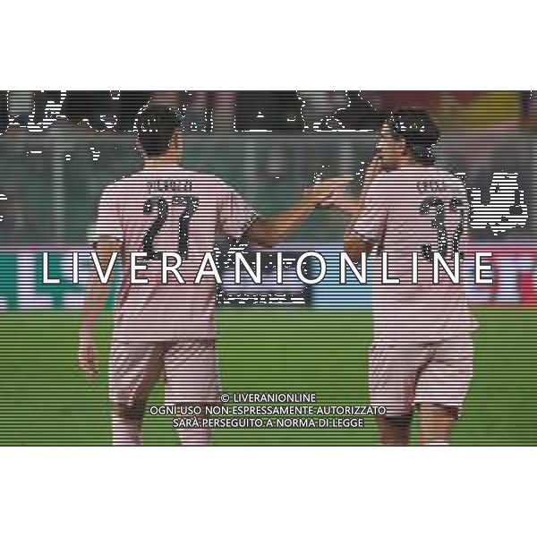 Niccolo’ Pierozzi esulta per il suo gol durante la partita Palermo vs Reggiana di Serie B 25/26 presso lo Stadio Renzo Barbera di Palermo il 23/08/25 ©Federico Serra - AGENZIA ALDO LIVERANI SAS