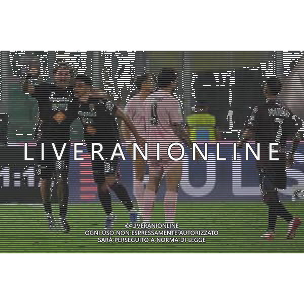 Esultanza di Elayis Tavsan per il suo gol durante la partita Palermo vs Reggiana di Serie B 25/26 presso lo Stadio Renzo Barbera di Palermo il 23/08/25 ©Federico Serra - AGENZIA ALDO LIVERANI SAS
