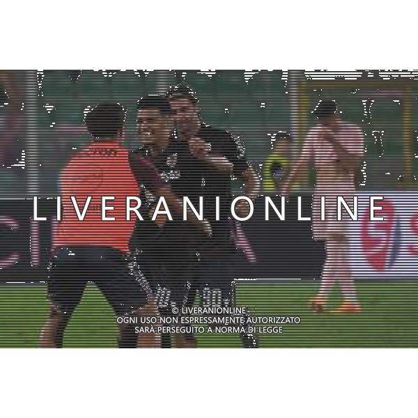 Esultanza di Elayis Tavsan per il suo gol durante la partita Palermo vs Reggiana di Serie B 25/26 presso lo Stadio Renzo Barbera di Palermo il 23/08/25 ©Federico Serra - AGENZIA ALDO LIVERANI SAS