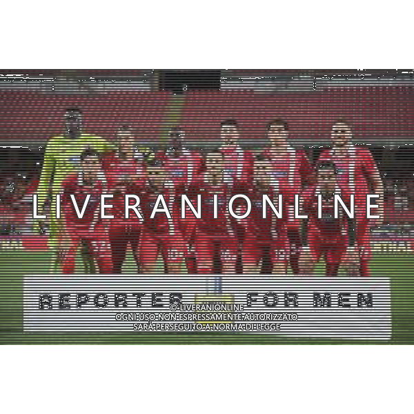 TVRCOR Monza vs Mantova nella foto formazione Monza, Thiam Demba, Lucchesi Lorenzo, Izzo Armando, Azzi Paulo, Caprari Gianluca, Ravanelli Luca, Obiang Pedro, Birindelli Samuele, Ciurria Patrick, Pessina Matteo, Mota Carvalho Dany ,Monza 23-08-2025 U-Power Stadium Campionato Serie BKT – 1a giornata foto Roberta Corradin/Agenzia Aldo Liverani sas