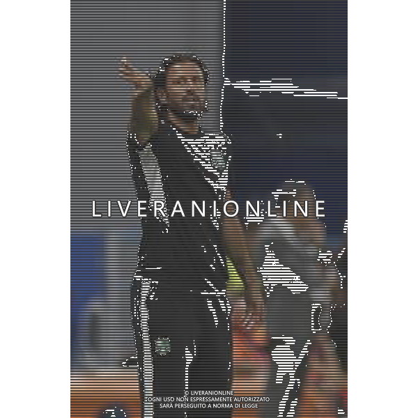 Fabio Grosso Head Coach of US Sassuolo gestures during US Sassuolo vs SSC Napoli, 1° Serie A Enilive 2025-26 game at Mapei stadium . Città del tricolore in Reggio Emilia (RE), Italy, on August 23, 2025. (Photo by Davide Casentini)- AGENZIA ALDO LIVERANI SAS