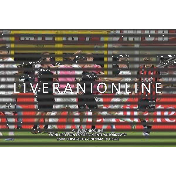 Milano 23.08.2025 Stadio Giuseppe Meazza @Manuela Viganti /Ag. Aldo Liverani sas Milan vs Cremonese Campionato Calcio Serie A Enilive 2025/2026 1a giornata Nella foto: esultanza cremonese dopo il gol di federico bonazzoli