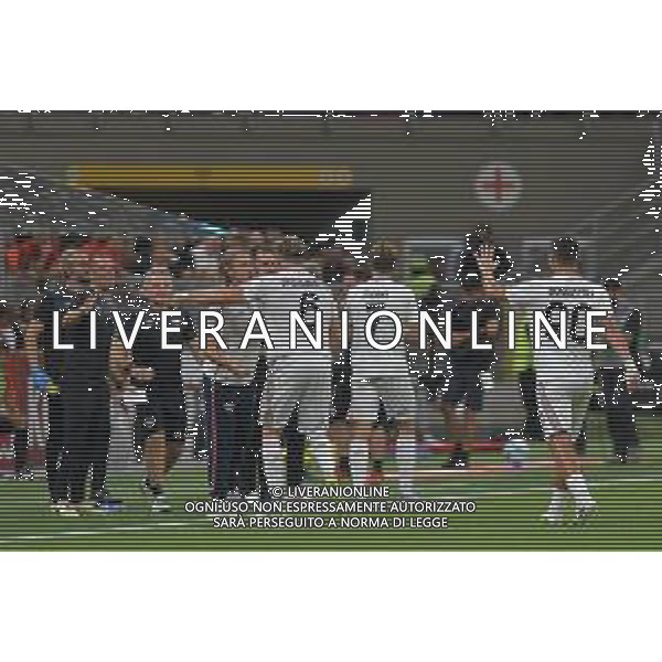 Milano 23.08.2025 Stadio Giuseppe Meazza @Manuela Viganti /Ag. Aldo Liverani sas Milan vs Cremonese Campionato Calcio Serie A Enilive 2025/2026 1a giornata Nella foto: esultanza della cremonese dopo il gol di federico baschirotto