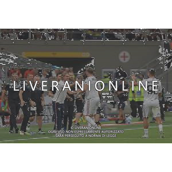 Milano 23.08.2025 Stadio Giuseppe Meazza @Manuela Viganti /Ag. Aldo Liverani sas Milan vs Cremonese Campionato Calcio Serie A Enilive 2025/2026 1a giornata Nella foto: esultanza della cremonese dopo il gol di federico baschirotto