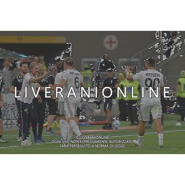 Milano 23.08.2025 Stadio Giuseppe Meazza @Manuela Viganti /Ag. Aldo Liverani sas Milan vs Cremonese Campionato Calcio Serie A Enilive 2025/2026 1a giornata Nella foto: esultanza della cremonese dopo il gol di federico baschirotto