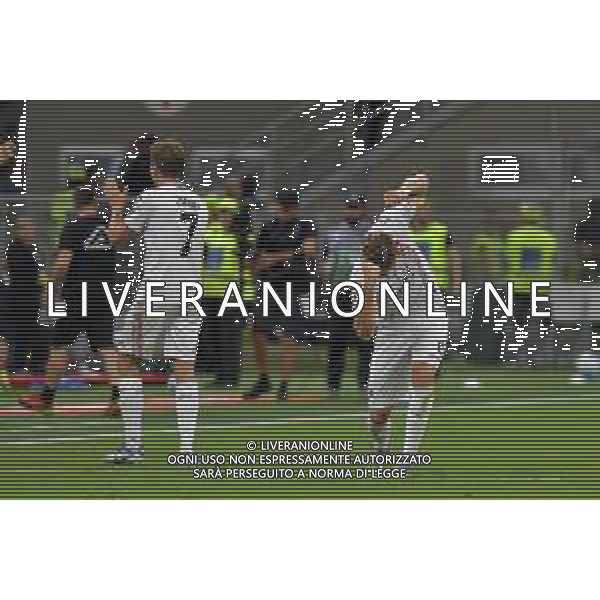 Milano 23.08.2025 Stadio Giuseppe Meazza @Manuela Viganti /Ag. Aldo Liverani sas Milan vs Cremonese Campionato Calcio Serie A Enilive 2025/2026 1a giornata Nella foto: esultanza federico baschirotto dopo il gol