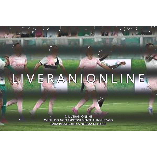 Palermo esultanza a fine partita Palermo vs Reggiana di Serie B 25/26 presso lo Stadio Renzo Barbera di Palermo il 23/08/25 ©Federico Serra - AGENZIA ALDO LIVERANI SAS