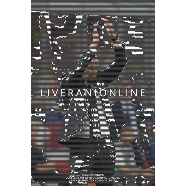 Milano 23.08.2025 Stadio Giuseppe Meazza @Manuela Viganti /Ag. Aldo Liverani sas Milan vs Cremonese Campionato Calcio Serie A Enilive 2025/2026 1a giornata Nella foto: massimiliano allegri