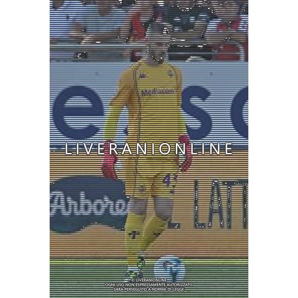 24-8-2025. Cagliari calcio-ACF Fiorentina, 1¬∞ giornata campionato calcio italiano Serie A 2025/2026, stadio Unipol Domus Cagliari. Foto Salvatore Moi/Agenzia Aldo Liverani s.as. Nella foto: David De Gea Fiorentina