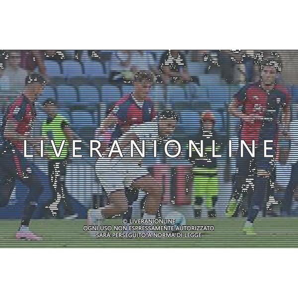24-8-2025. Cagliari calcio-ACF Fiorentina, 1¬∞ giornata campionato calcio italiano Serie A 2025/2026, stadio Unipol Domus Cagliari. Foto Salvatore Moi/Agenzia Aldo Liverani s.as. Nella foto: Sebastiano Esposito Cagliari, Sohm Fiorentina