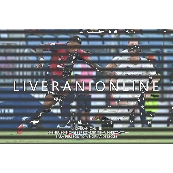 24-8-2025. Cagliari calcio-ACF Fiorentina, 1¬∞ giornata campionato calcio italiano Serie A 2025/2026, stadio Unipol Domus Cagliari. Foto Salvatore Moi/Agenzia Aldo Liverani s.as. Nella foto: Michael Folorunsho Cagliari, Nicol√≤ Fagioli Fiorentina