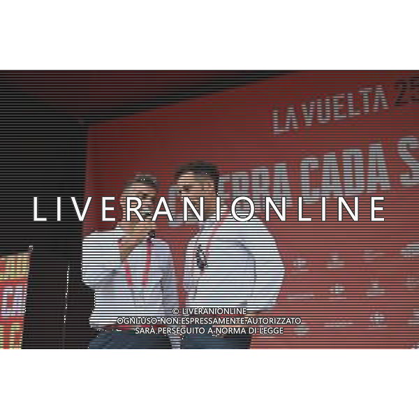 24-08-2025 Vuelta A Espana; Tappa 02 Alba - Limone Piemonte; Aru, Fabio; Mei, Paolo; Alba; ©SIROTTI - AGENZIA ALDO LIVERANI SAS