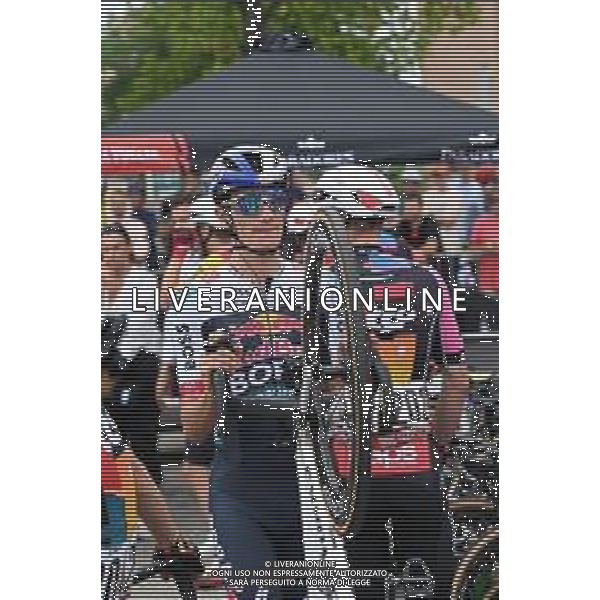 24-08-2025 Vuelta A Espana; Tappa 02 Alba - Limone Piemonte; 2025, Red Bull - Bora Hansgrohe; Pellizzari, Giulio; Alba; ©SIROTTI - AGENZIA ALDO LIVERANI SAS