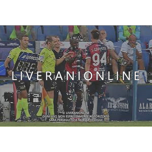 24-8-2025. Cagliari calcio-ACF Fiorentina, 1° giornata campionato calcio italiano Serie A 2025/2026, stadio Unipol Domus Cagliari. Foto Salvatore Moi/Agenzia Aldo Liverani s.as. Nella foto: Zito Luvumbo Cagliari, Sebastiano Esposito Cagliari ©MOI SALVATORE - AGENZIA ALDO LIVERANI SAS