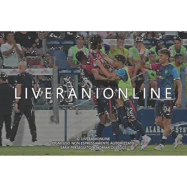 24-8-2025. Cagliari calcio-ACF Fiorentina, 1° giornata campionato calcio italiano Serie A 2025/2026, stadio Unipol Domus Cagliari. Foto Salvatore Moi/Agenzia Aldo Liverani s.as. Nella foto: Esultanza Gol cagliari segna: salvatore luperto ©MOI SALVATORE - AGENZIA ALDO LIVERANI SAS