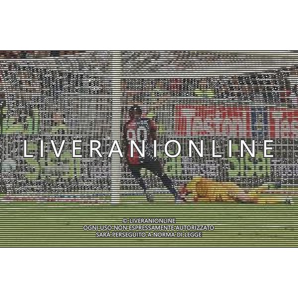 24-8-2025. Cagliari calcio-ACF Fiorentina, 1° giornata campionato calcio italiano Serie A 2025/2026, stadio Unipol Domus Cagliari. Foto Salvatore Moi/Agenzia Aldo Liverani s.as. Nella foto: Esultanza Gol cagliari segna: salvatore luperto ©MOI SALVATORE - AGENZIA ALDO LIVERANI SAS