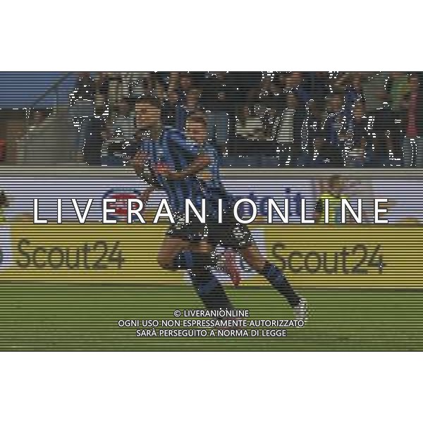 Gianluca Scamacca of Atalanta BC celebrates after scoring during Atalanta BC vs Pisa SC, 1° Serie A Enilive 2025-26 game at New Balance stadium in Bergamo (BG), Italy, on August 24, 2025. (Photo by Davide Casentini)- AGENZIA ALDO LIVERANI SAS