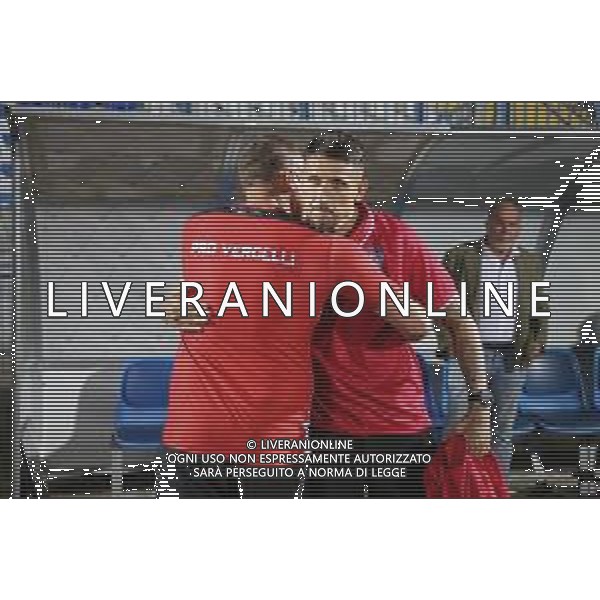 TVRCOR Pro Patria vs Pro Vercelli 1a giornata Campionato Calcio Serie C Lega Pro – Busto Arsizio (VA) 24-08-2025 Nella foto Leandro Greco e Michele Santoni Busto Arsizio 24-08-2025 Stadio Carlo Speroni Campionato Calcio Serie C Lega Pro – foto Roberta Corradin/ Agenzia Aldo Liverani sas