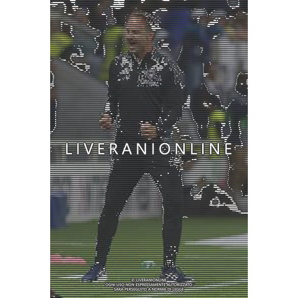 Alberto Gilardino Head Coach of Pisa SC celebrate the end of the match Atalanta BC vs Pisa SC, 1° Serie A Enilive 2025-26 game at New Balance stadium in Bergamo (BG), Italy, on August 24, 2025. (Photo by Davide Casentini) tvdc-ag aldo liverani sas