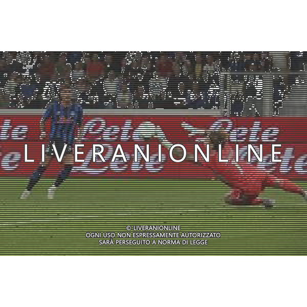 Adrian Semper of Pisa SC makes a save during Atalanta BC vs Pisa SC, 1° Serie A Enilive 2025-26 game at New Balance stadium in Bergamo (BG), Italy, on August 24, 2025. (Photo by Davide Casentini) tvdc-ag aldo liverani sas