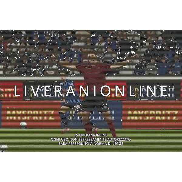 The Referee Alberto Ruben Arena gestures during Atalanta BC vs Pisa SC, 1° Serie A Enilive 2025-26 game at New Balance stadium in Bergamo (BG), Italy, on August 24, 2025. (Photo by Davide Casentini) tvdc-ag aldo liverani sas