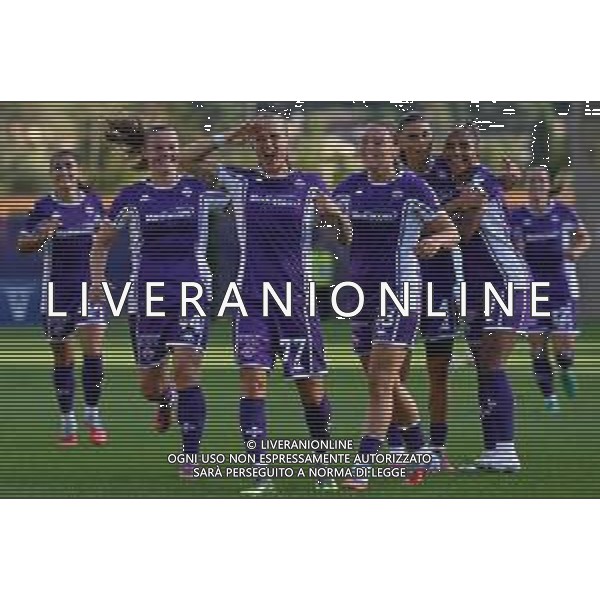 TVLS - Serie A Women\'s Cup Fiorentina-Como, Viola Park Firenze 23.08.2025 nella foto esultanza Filippa Curmark (Fiorentina) ¬©TVLS Luca Barucci / Agenzia Aldo Liverani Sas
