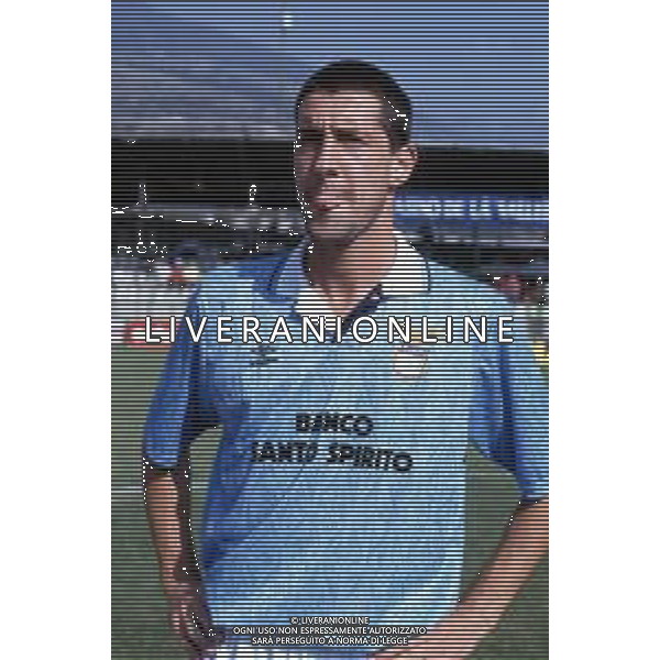 DIAP-RETROSPETTIVA CRISTIANO BERGODI CALCIATORE BELLA FOTO CRISTIANO BERGODI CON LA MAGLIA DELLA LAZIO CALCIO AG ALDO LIVERANI SAS