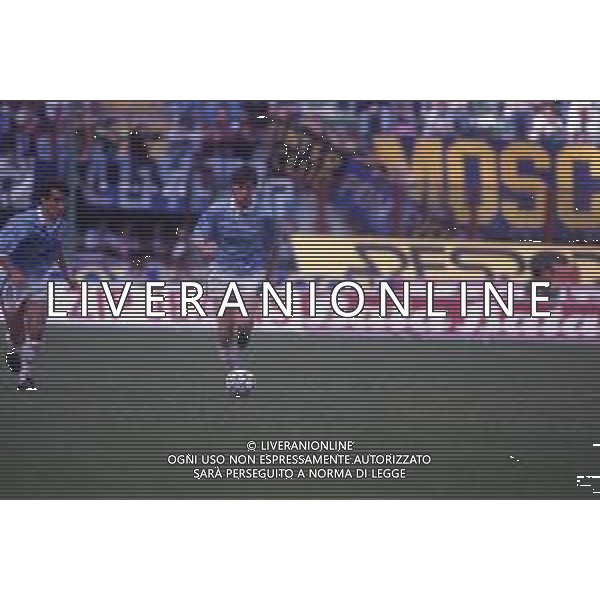 DIAP-RETROSPETTIVA CRISTIANO BERGODI CALCIATORE BELLA FOTO CRISTIANO BERGODI CON LA MAGLIA DELLA LAZIO CALCIO AG ALDO LIVERANI SAS