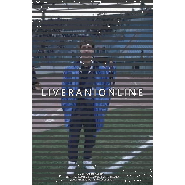 DIAP-RETROSPETTIVA CRISTIANO BERGODI CALCIATORE BELLA FOTO CRISTIANO BERGODI CON LA MAGLIA DELLA LAZIO CALCIO AG ALDO LIVERANI SAS