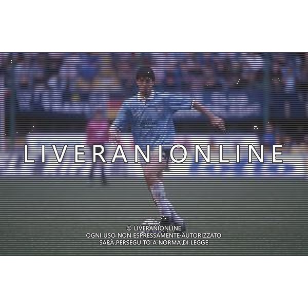 DIAP-RETROSPETTIVA CRISTIANO BERGODI CALCIATORE BELLA FOTO CRISTIANO BERGODI CON LA MAGLIA DELLA LAZIO CALCIO AG ALDO LIVERANI SAS