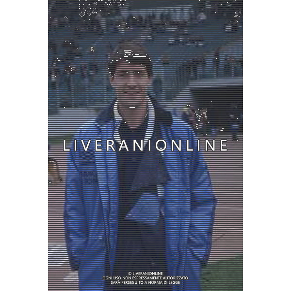 DIAP-RETROSPETTIVA CRISTIANO BERGODI CALCIATORE BELLA FOTO CRISTIANO BERGODI CON LA MAGLIA DELLA LAZIO CALCIO AG ALDO LIVERANI SAS