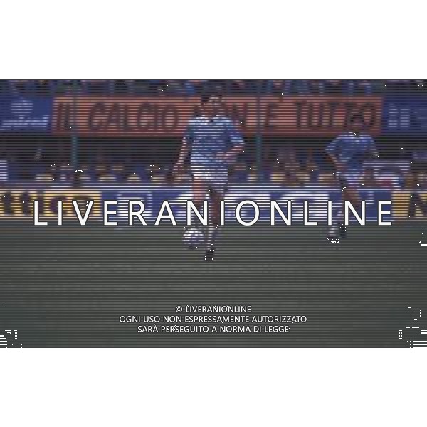 DIAP-RETROSPETTIVA CRISTIANO BERGODI CALCIATORE BELLA FOTO CRISTIANO BERGODI CON LA MAGLIA DELLA LAZIO CALCIO AG ALDO LIVERANI SAS