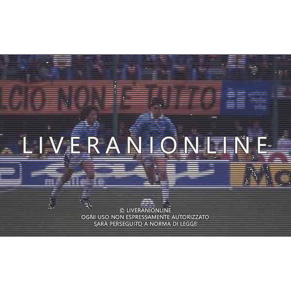 DIAP-RETROSPETTIVA CRISTIANO BERGODI CALCIATORE BELLA FOTO CRISTIANO BERGODI CON LA MAGLIA DELLA LAZIO CALCIO AG ALDO LIVERANI SAS