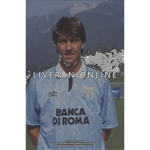 DIAP-RETROSPETTIVA CRISTIANO BERGODI CALCIATORE BELLA FOTO CRISTIANO BERGODI CON LA MAGLIA DELLA LAZIO CALCIO AG ALDO LIVERANI SAS