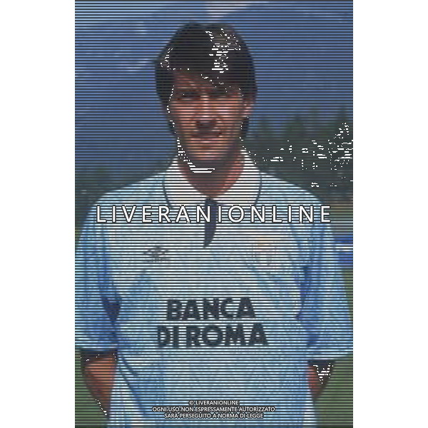 DIAP-RETROSPETTIVA CRISTIANO BERGODI CALCIATORE BELLA FOTO CRISTIANO BERGODI CON LA MAGLIA DELLA LAZIO CALCIO AG ALDO LIVERANI SAS