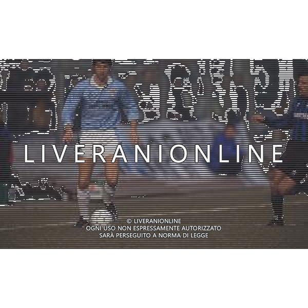 DIAP-RETROSPETTIVA CRISTIANO BERGODI CALCIATORE BELLA FOTO CRISTIANO BERGODI CON LA MAGLIA DELLA LAZIO CALCIO AG ALDO LIVERANI SAS