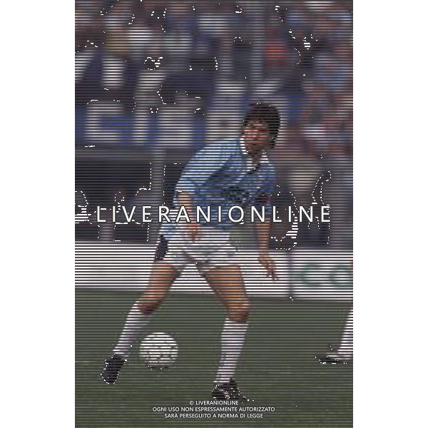 DIAP-RETROSPETTIVA CRISTIANO BERGODI CALCIATORE BELLA FOTO CRISTIANO BERGODI CON LA MAGLIA DELLA LAZIO CALCIO AG ALDO LIVERANI SAS