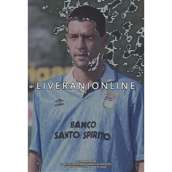 DIAP-RETROSPETTIVA CRISTIANO BERGODI CALCIATORE BELLA FOTO CRISTIANO BERGODI CON LA MAGLIA DELLA LAZIO CALCIO AG ALDO LIVERANI SAS