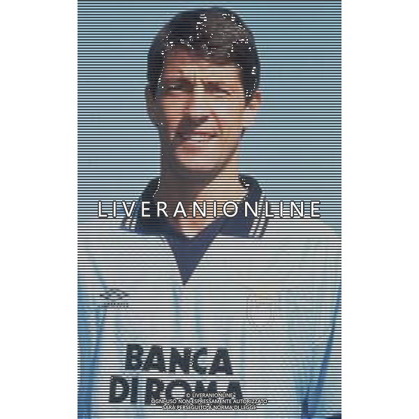 DIAP-RETROSPETTIVA CRISTIANO BERGODI CALCIATORE BELLA FOTO CRISTIANO BERGODI CON LA MAGLIA DELLA LAZIO CALCIO AG ALDO LIVERANI SAS