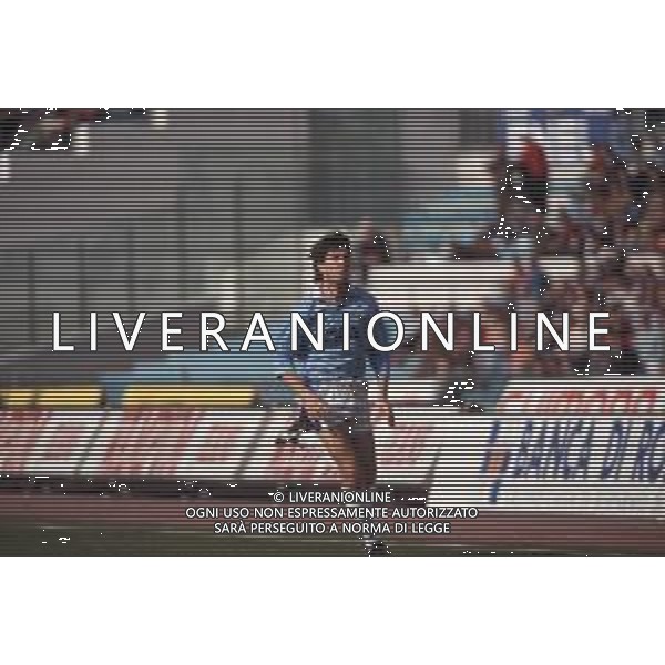 DIAP-RETROSPETTIVA CRISTIANO BERGODI CALCIATORE BELLA FOTO CRISTIANO BERGODI CON LA MAGLIA DELLA LAZIO CALCIO AG ALDO LIVERANI SAS
