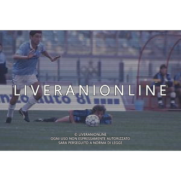 DIAP-RETROSPETTIVA CRISTIANO BERGODI CALCIATORE BELLA FOTO CRISTIANO BERGODI CON LA MAGLIA DELLA LAZIO CALCIO AG ALDO LIVERANI SAS